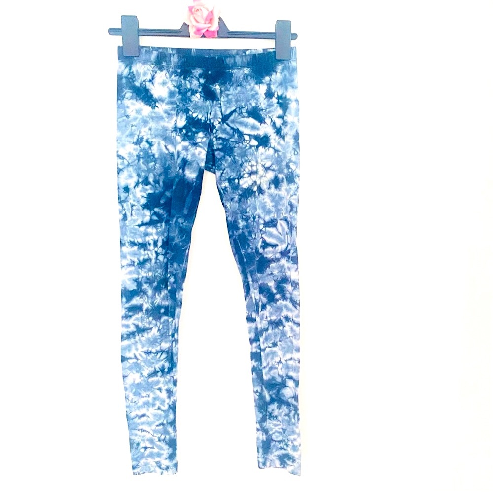 💕Pretty Blue Tie-Dye Leggings SZ S